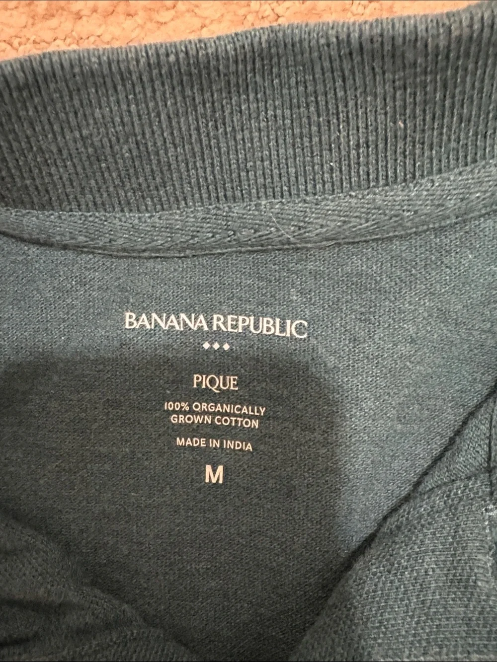 Banana Republic Dark Teal Short-Sleeve Polo